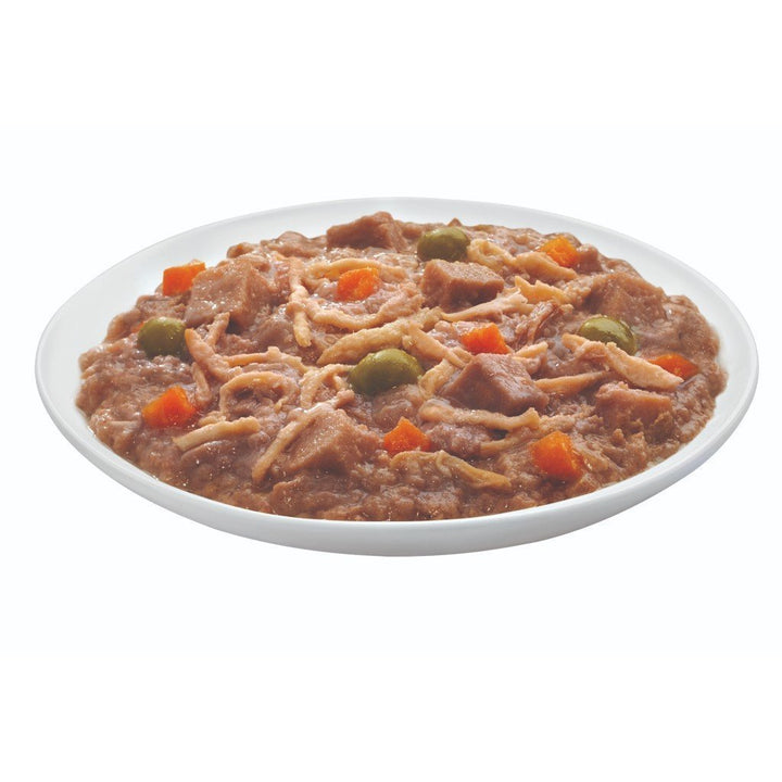 Wellness Petite Entrees Shredded Medley with Roasted Chicken, Duck, Peas & Carrots Grain-Free Wet Dog Food, 85g - Happy Hoomans