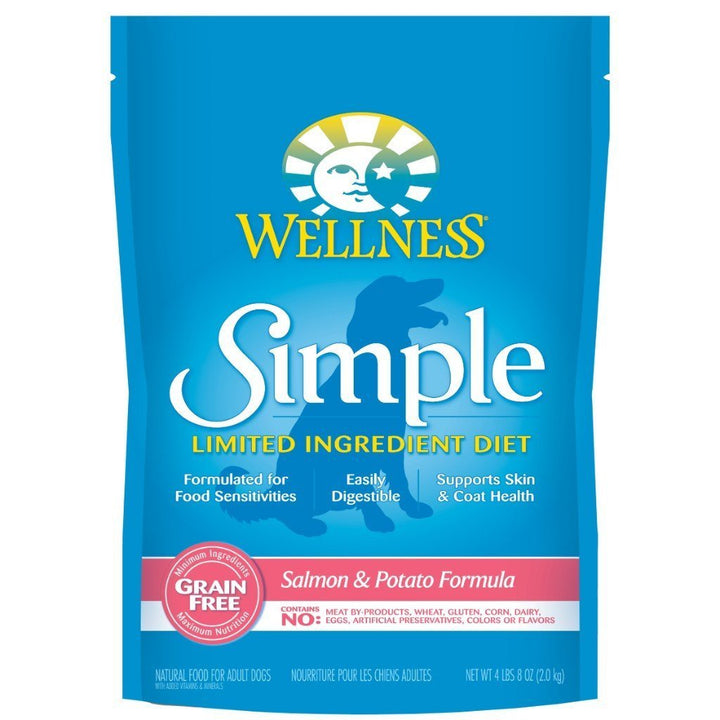 Wellness Simple Salmon & Potato Recipe Grain-Free Dry Dog Food (2 Sizes) - Happy Hoomans
