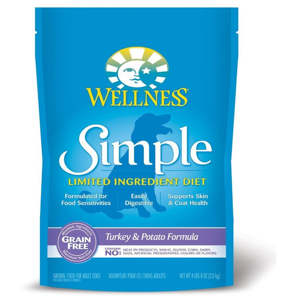 Wellness Simple Turkey & Potato Recipe Grain-Free Dry Dog Food (2 Sizes) - Happy Hoomans