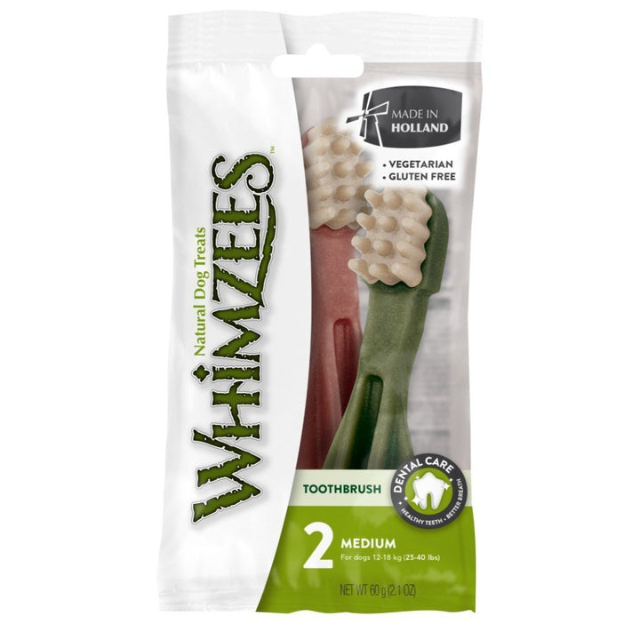 Whimzees Toothbrush Dog Dental Chews Trial Pack (3 Sizes) - Happy Hoomans