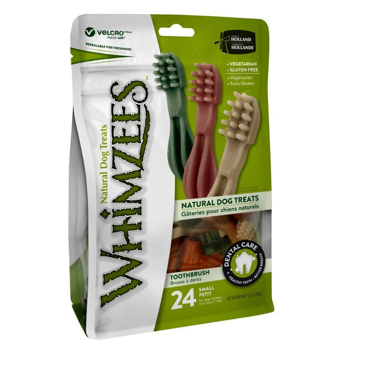 Whimzees Toothbrush Dog Dental Chews Value Pack (4 Sizes) - Happy Hoomans