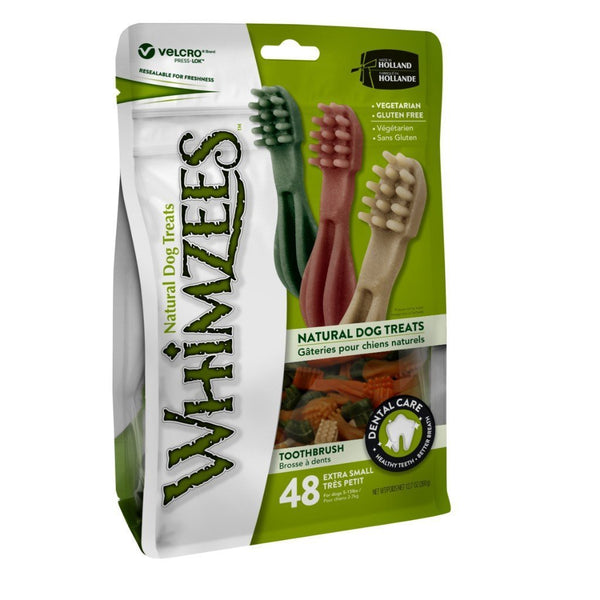 Whimzees Toothbrush Dog Dental Chews Value Pack (4 Sizes) - Happy Hoomans