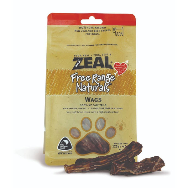 Zeal Free-Range Naturals Wags Air-Dried Dog Treats, 125g - Happy Hoomans