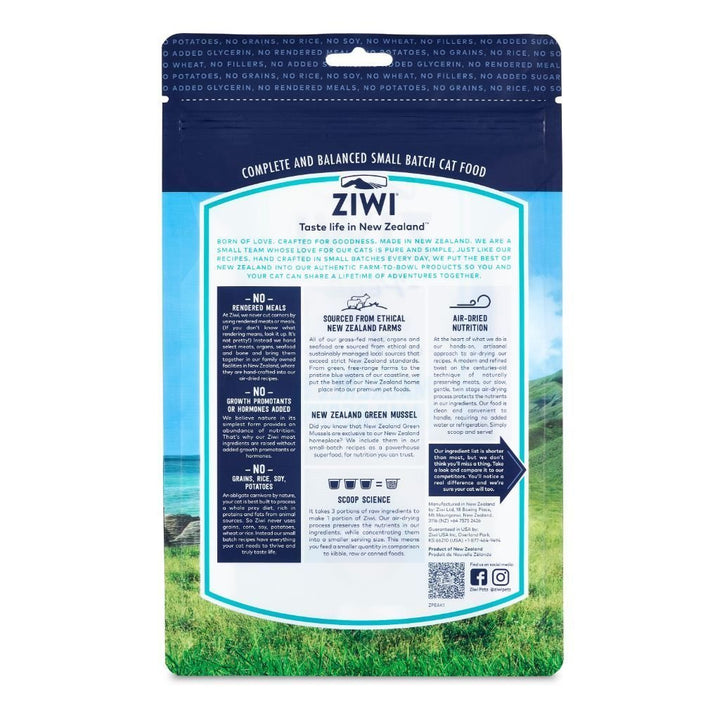ZIWI Peak Mackerel & Lamb Recipe Air-Dried Cat Food (2 Sizes) - Happy Hoomans