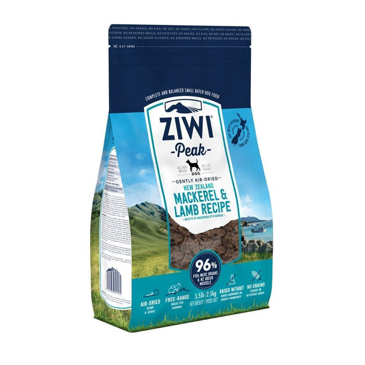 ZIWI Peak Mackerel & Lamb Recipe Air-Dried Dog Food (4 Sizes) - Happy Hoomans