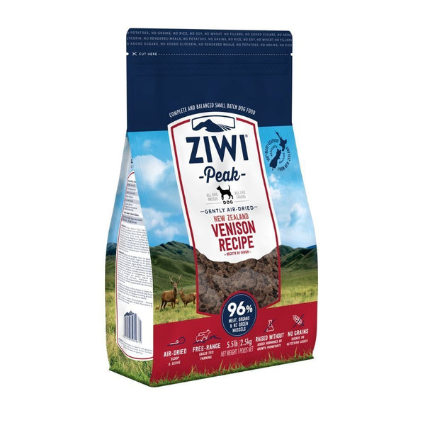 ZIWI Peak Venison Recipe Air-Dried Dog Food (3 Sizes) - Happy Hoomans